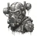 Stalker 2 theme sketch tattoo design idea