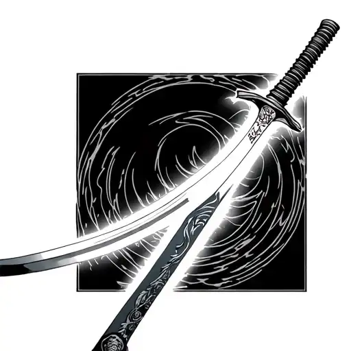 Katana Sword Ichigo bankai toshiro hitsugaya tattoo design idea