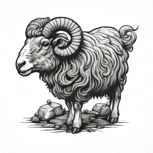black sheep tattoo design idea