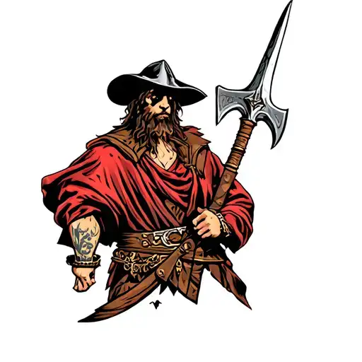 The executioner with the halberd tattoo design idea