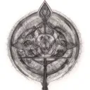 empath protection symbol tattoo design idea