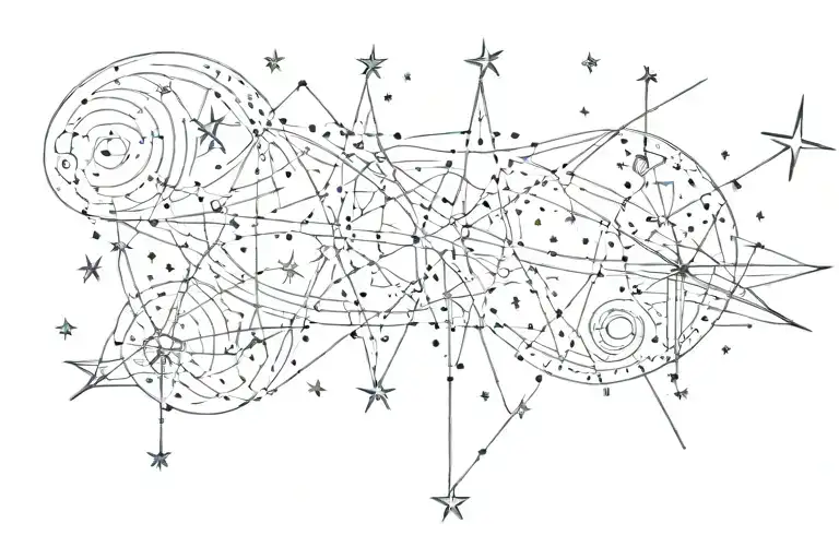 All of the stars have a reason A reason to shine, a reason like mine with stars from a Gemini constellation  tattoo design idea