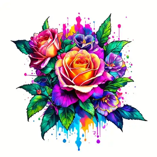 "CinCity Art" text banner tattoo design idea