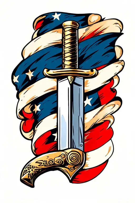Commando Dagger tattoo design idea