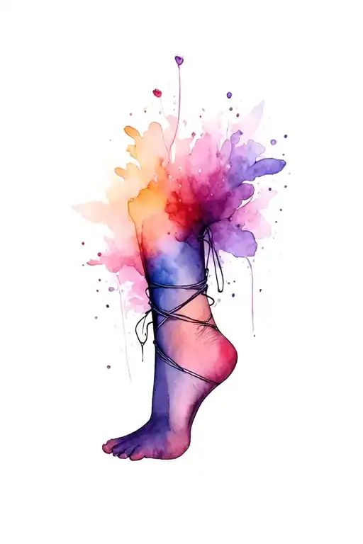 Wrap Around Ankle tattoo design idea