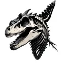 mosasaurus skeleton tattoo design idea