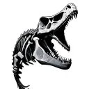 mosasaurus skeleton tattoo design idea