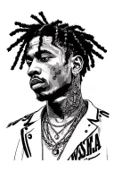 Asap Rocky tattoo design idea