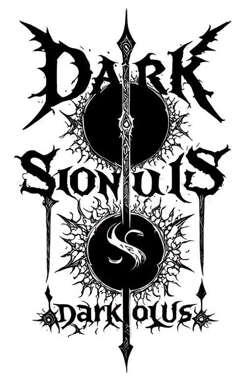 "Dark sign dark souls" Dark souls eclipisen tattoo design idea