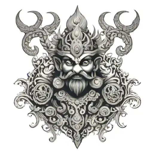 Ravana tattoo design idea