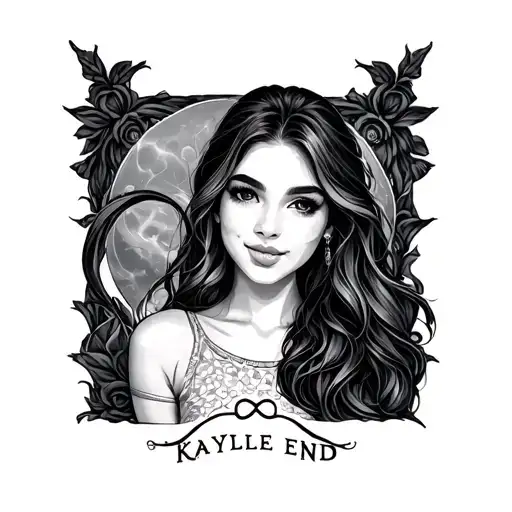name kaylee with infinity at the end tattoo design idea