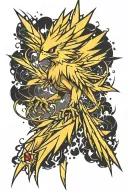 zapdos tattoo design idea