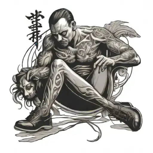 spanking submissive tattoo design idea
