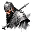 Arabic Warrior tattoo design idea