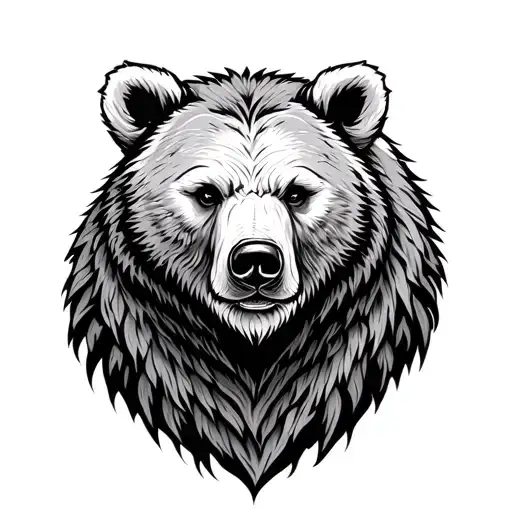 Nordic Bear tattoo design idea