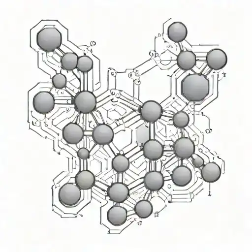 seratonin and dopamine chemical structure tattoo design idea