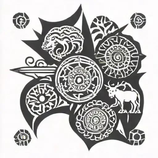 Nomadic tribes of Kazakhstan tattoo design tattoo design idea