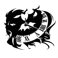 clock tattoo design idea