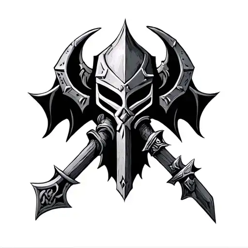 warhammer 40k black templar tattoo design idea