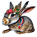 hare krishna name tattoo design idea