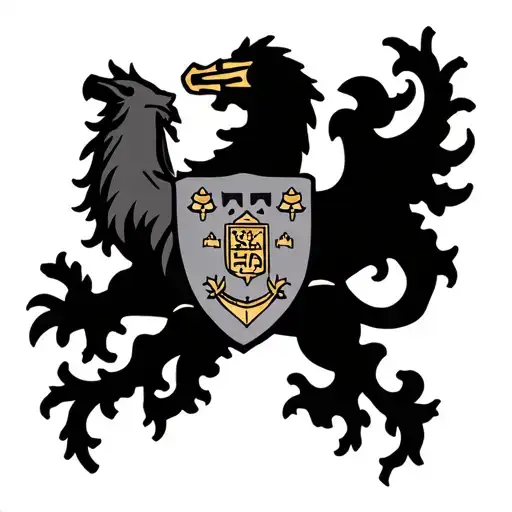 Jerusalem coat of arms tattoo design idea