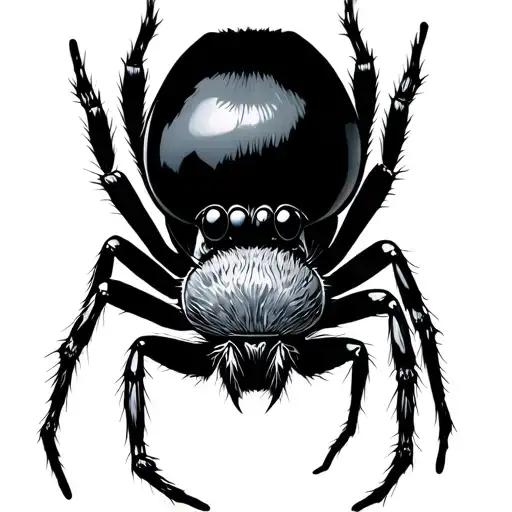 Jumping Spider tattoo design idea