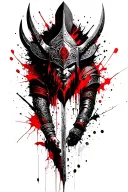 viking warrior tattoo design idea