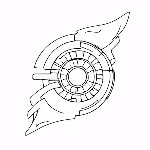 Jet Engine tattoo design idea