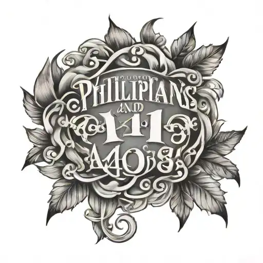 Philippians 4 13 tattoo design idea
