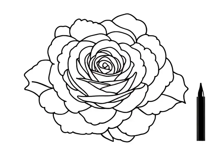 Lynn with rose tattoo design idea