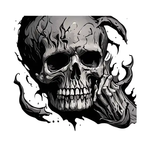 Ripped Skin tattoo design idea