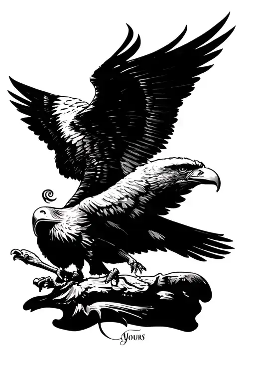 the world is yours from Scarface, angel,Mexican eagle  tattoo design idea