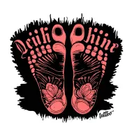 foot prints with names tattoo design idea