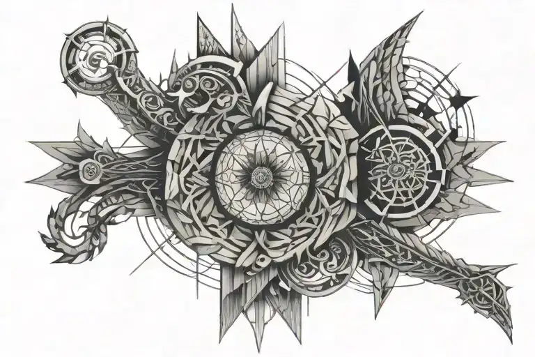 Spinal tattoo: Detailed tattoo design idea