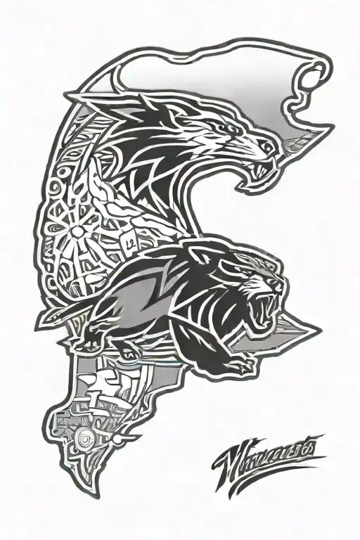 Minnesota sports teams tattoo design idea