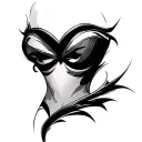 Cleavage tattoo design idea