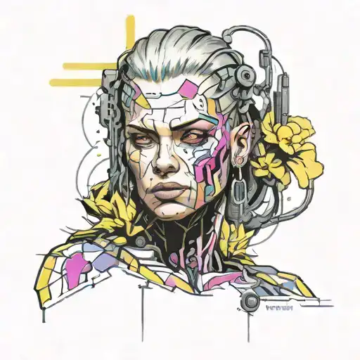 cyberpunk 2077 tattoo design idea