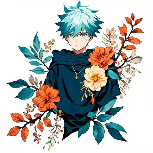Killua Zoldyck prefers and branch serious tattoo design idea