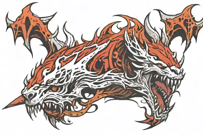 valhalla she's gnawing Lärad's tattoo design idea