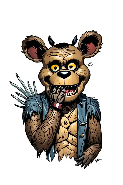 five nights at Freddy's  tattoo design idea