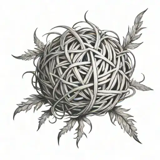 Tumbleweed tattoo design idea
