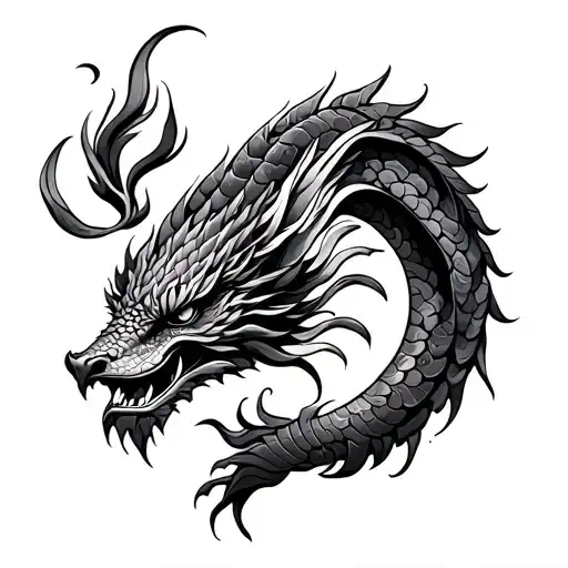 Naga tattoo design idea