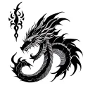 Naga tattoo design idea