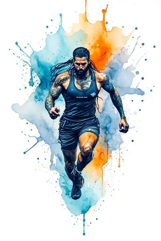 Dna and Spartan Race and Ragnar Race and Orangetheory tattoo design idea