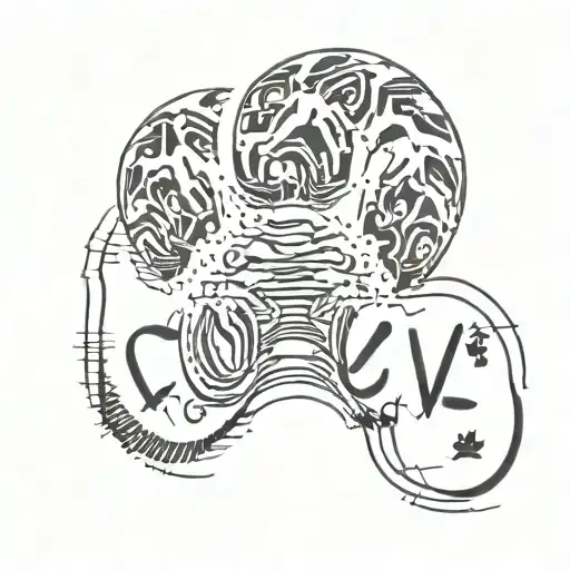 paw print name Levi tattoo design idea