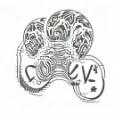 paw print name Levi tattoo design idea