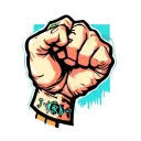 fist tattoo design idea