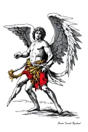 Raphael Archangel tattoo design idea