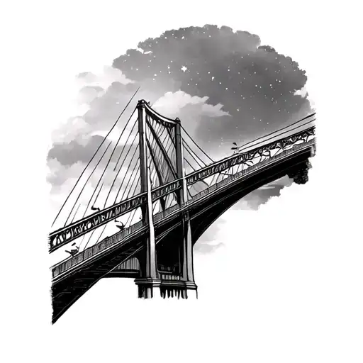 Rainbow Bridge tattoo design idea
