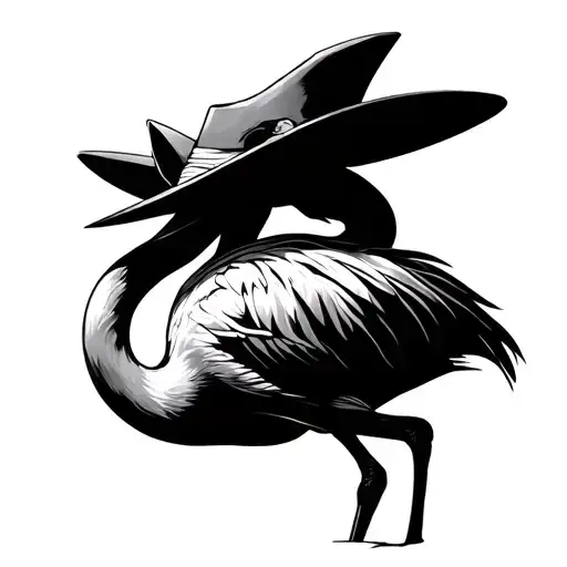 one piece do quixote do flamingo tattoo design idea
